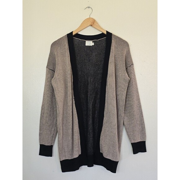 Dreamers by Debut Open Front Knit Cardigan Womens Size XS 2 Tone - Picture 1 of 8